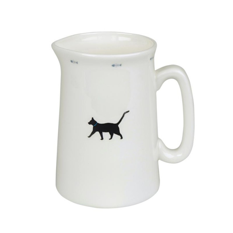 Katzenkrug, Porzellankrug Katze, Milchkrug Katze, Milchkrug von Sophie Allport, Milchkrug für Katzenfans