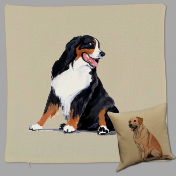 Berner Sennenhund Geschenke kaufen: Deko Kissen Berner Sennenhund Kissen, Hundekissen kaufen