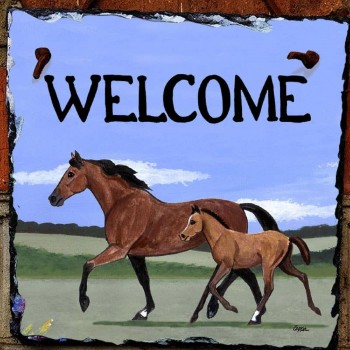 Pferdeschilder kaufen: Pferdebilder, Pferde Wandschild Pferde Wandfliesen Pferde Türschild Pferde Welcome Schild