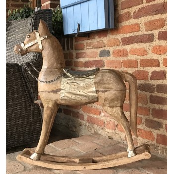 großes Deko Holzschaukelpferd, Deko Pferd, Schaukelpferd aus Holz, Geschenk für Reiter, Pferde Geschenk, Holzpferd