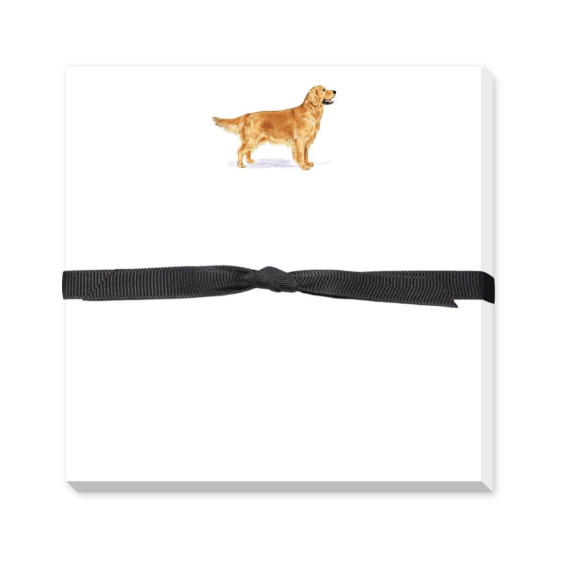 Hundegeschenke / Geschenke für HundebesitzerInnen: Golden Retriever Notizblock, Golden Retriever Notizzettel