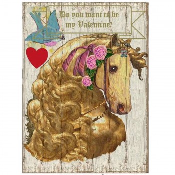 Valentinskarte für ReiterInnen, Pferdekarte zum Valentinstagsgeschenk für Pferdeliebhaber, Valentinstagskarte mit Pferdemotiv