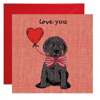 Labrador Valentinskarte, Valentinskarte mit Hundemotiv, Hunde Valentinskarte für HundebesitzerInnen, Hundekarten