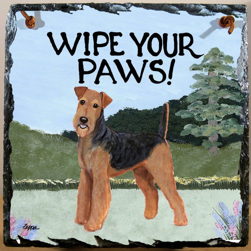 Hundeschild Airdale Terrier, Geschenke für Hundebesitzer kaufen: Türschild Airdale Terrier Hundeschild Airdale Terrier, Geschenke für Hundebesitzer kaufen: Türschild Airdale Terrier