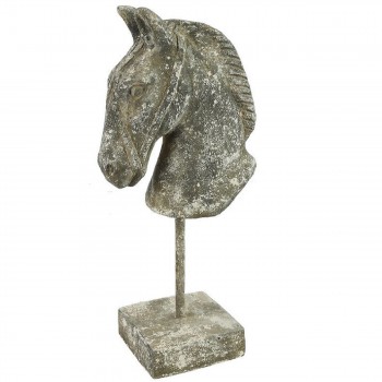 Pferd Pferdeskulptur Pferdekopf Büste Pferdefigur Deko Figur Skulptur Statue NEU 