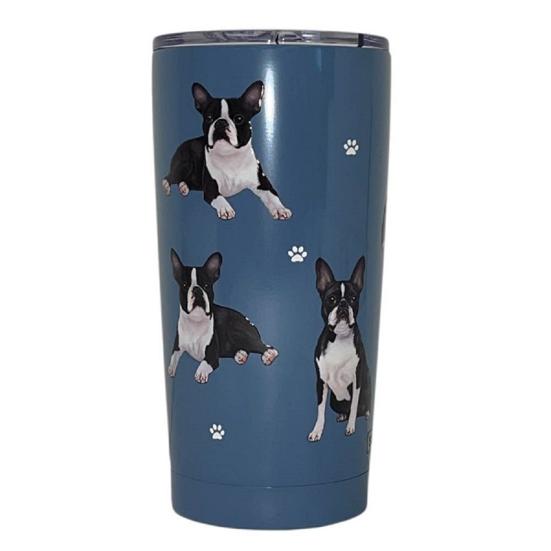 Geschenke für Boston Terrier Besitzer kaufen: Boston Terrier Thermobecher Boston Terrier Kaffeebecher Boston Terrier