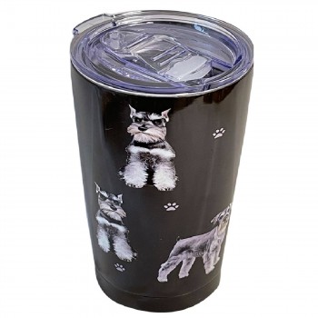 Schnauzer Geschenke kaufen, Geschenke für Schnauzer Besitzer kaufen: Schnauzer Getränkebecher Schnauzer Thermobecher