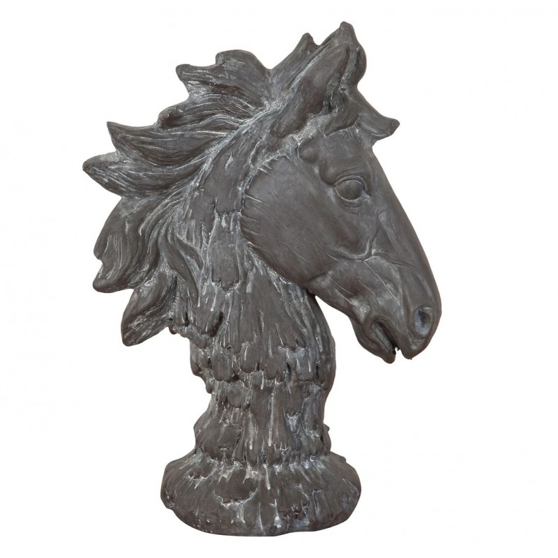 Reitsport Pferdekopf Pferdebüste Pferdeskulptur Pferdestatue Sockel Reitpferd 
