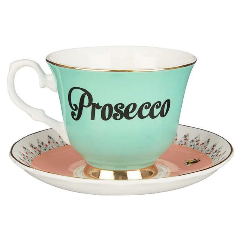 Proseccotasse, Prosecco Tasse aus Porzellan, Porzellantasse Prosecco Yvonne Ellen