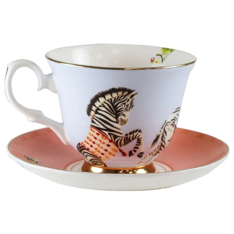 Zebratasse Yvonne Ellen Zebra Tasse Yvonne Ellen Porzellangeschirr Yvonne Ellen Geschirr Zebra Kaffeetasse