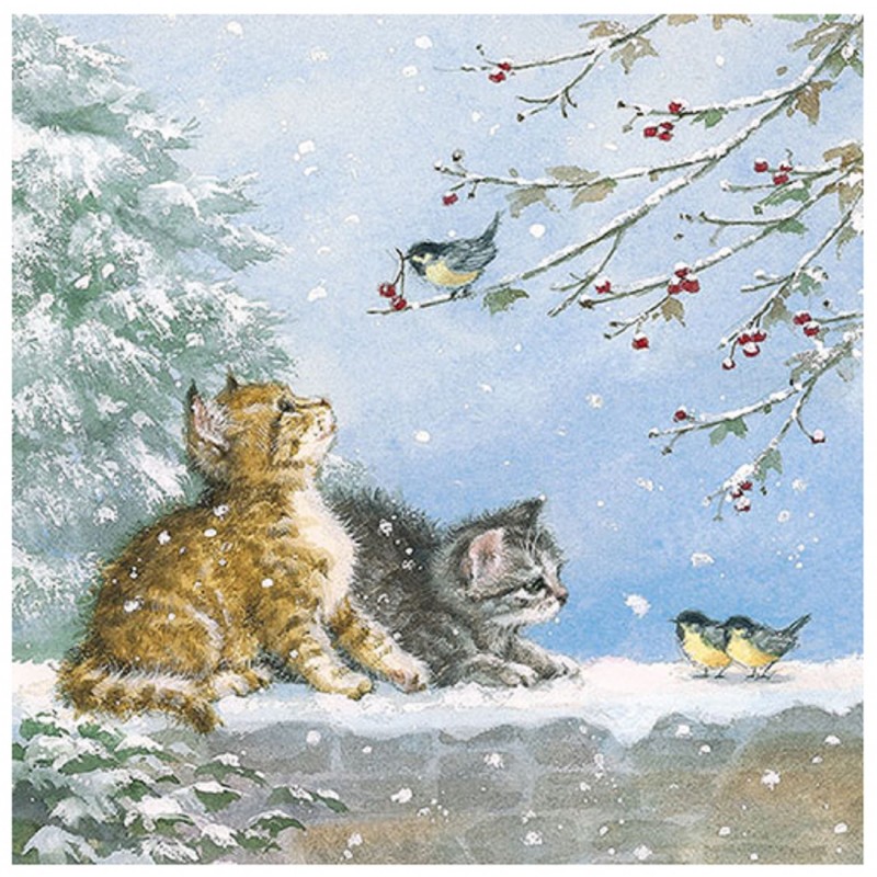 Katzen Servietten Katzenservietten mit Katzenmotiv, Katzenservietten für Katzenfans, Katzengeschenke