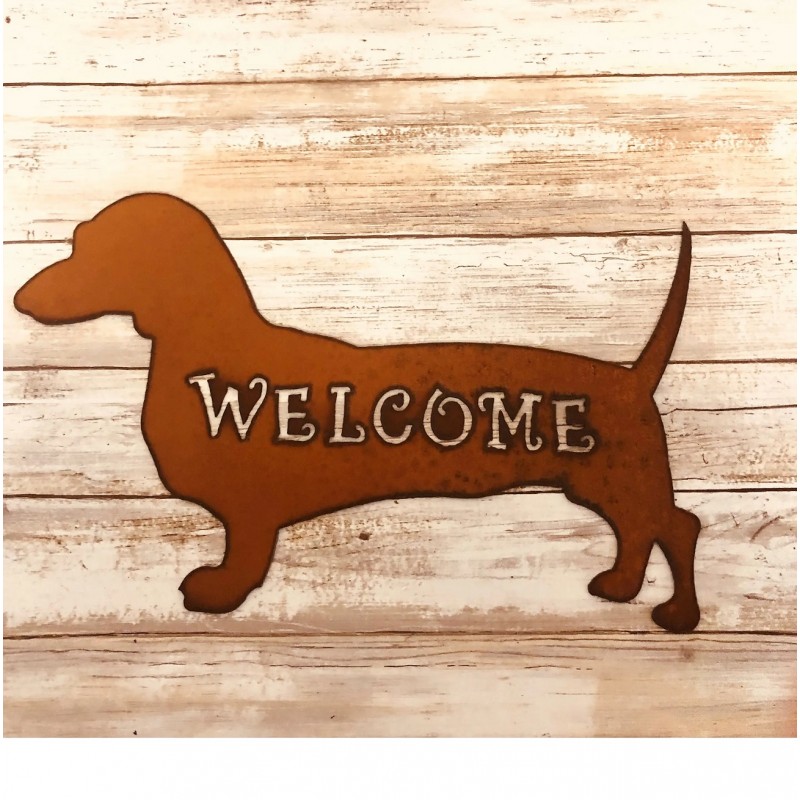 Dackelschilder Dackelbilder Dackel Türschilder  Welcome Schild Dackel Geschenke für DackelbesitzerInnen