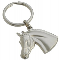 Schlüsselanhänger Pferdekopf, Reiterschlüsselanhänger, Pferde Schlüsselanhänger / Schlüsselring für ReiterInnen